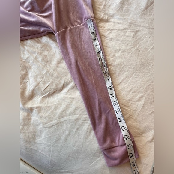 NWT Cable & Gauge Studio Dusty Mauve Velour Pullover Sweatshirt XS - Picture 13 of 13